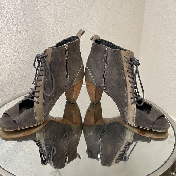 All saints neutral suede lace bootie size 9 - Picture 4 of 9